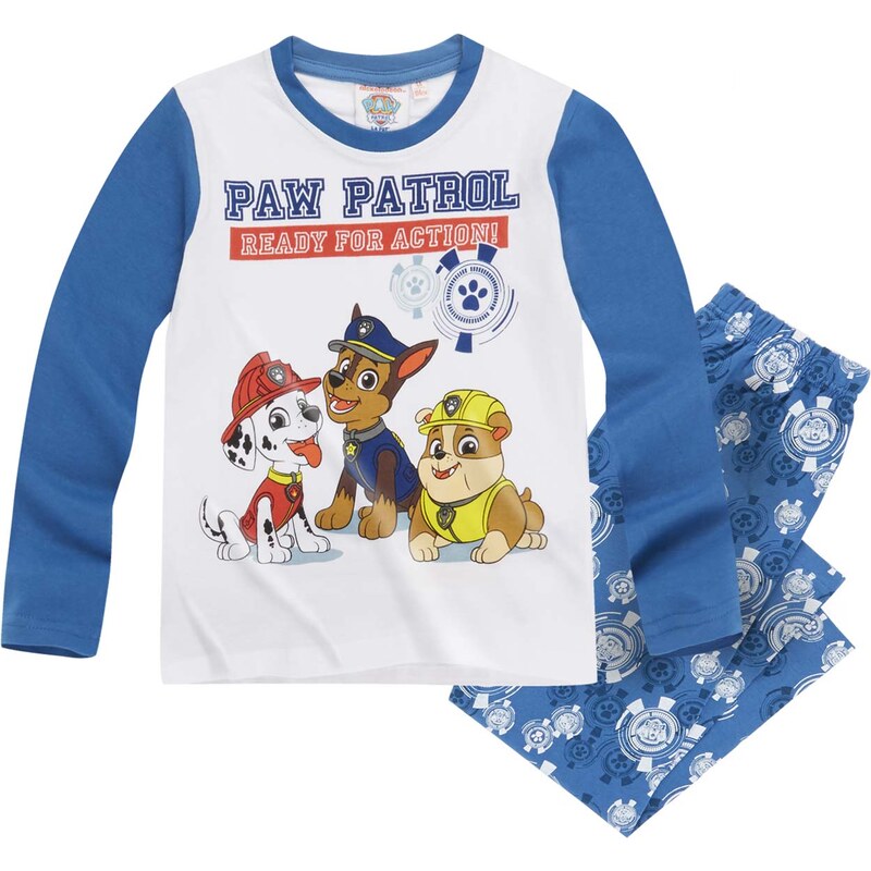 Paw Patrol Pyjama blau in Größe 98 für Jungen aus 100% Baumwolle