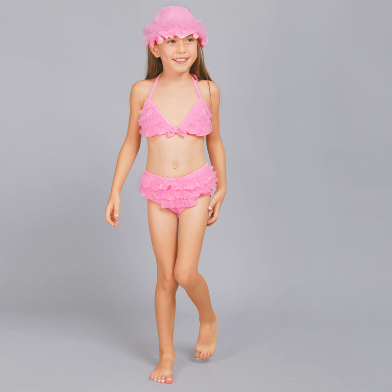 Lesara Kinder-Bikini mit Badehaube - 92