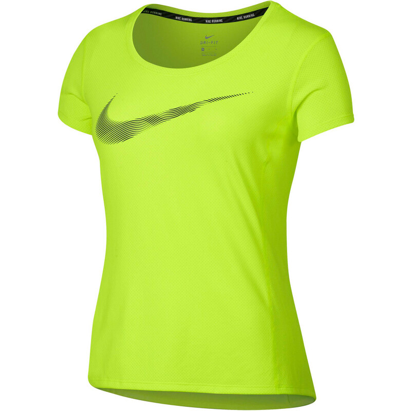Nike Damen Laufshirt Dry Contour Tee, gelb, verfügbar in Größe 38