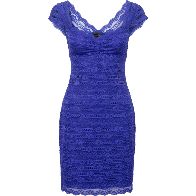 RAINBOW Spitzenkleid/Sommerkleid ohne Ärmel in blau von bonprix