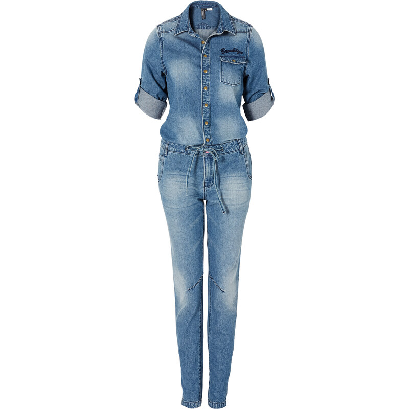 RAINBOW Jeans-Overall in blau für Damen von bonprix