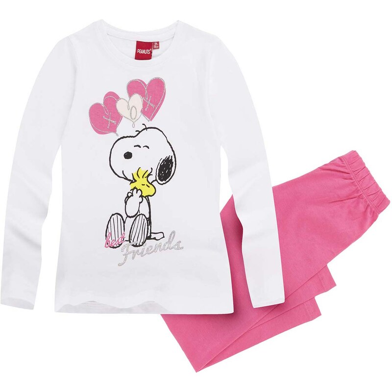 Snoopy Pyjama pink in Größe 116 für Mädchen aus 100% Baumwolle
