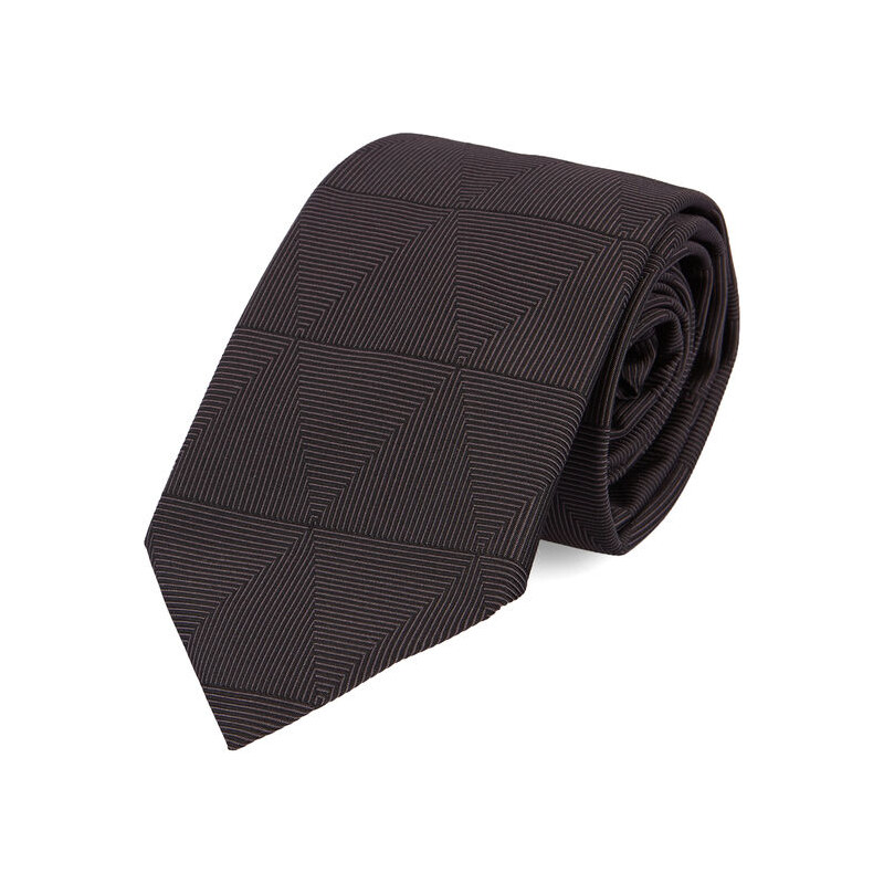 ARMANI COLLEZIONI Schwarze pfeilförmige Krawatte