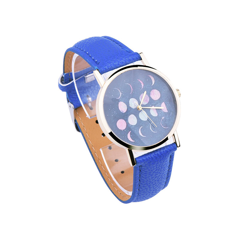 Lesara Armbanduhr mit Mondfinsternis-Motiv - Blau