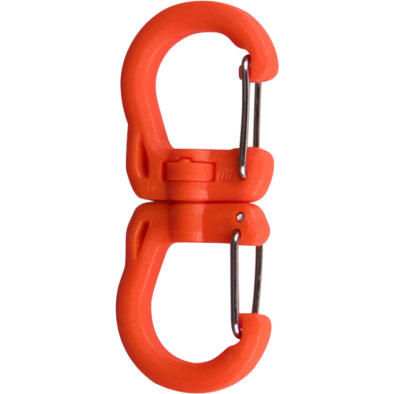 Tyny Tools: Karabinerhaken Swivel Clip small, orange, verfügbar in Größe S