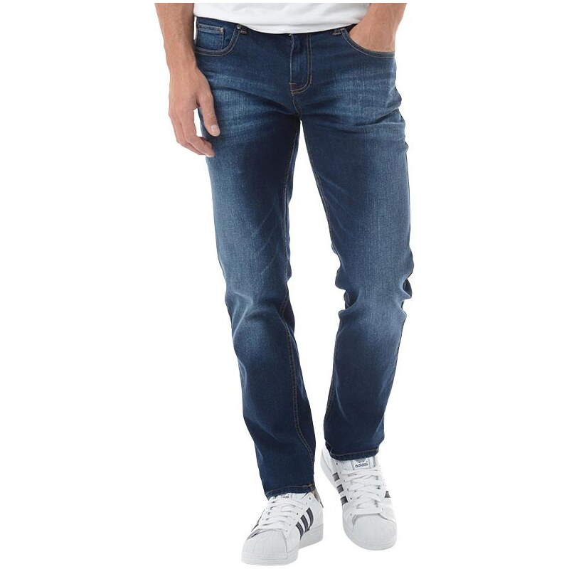Fluid Herren Jeans in Slim Passform Blau
