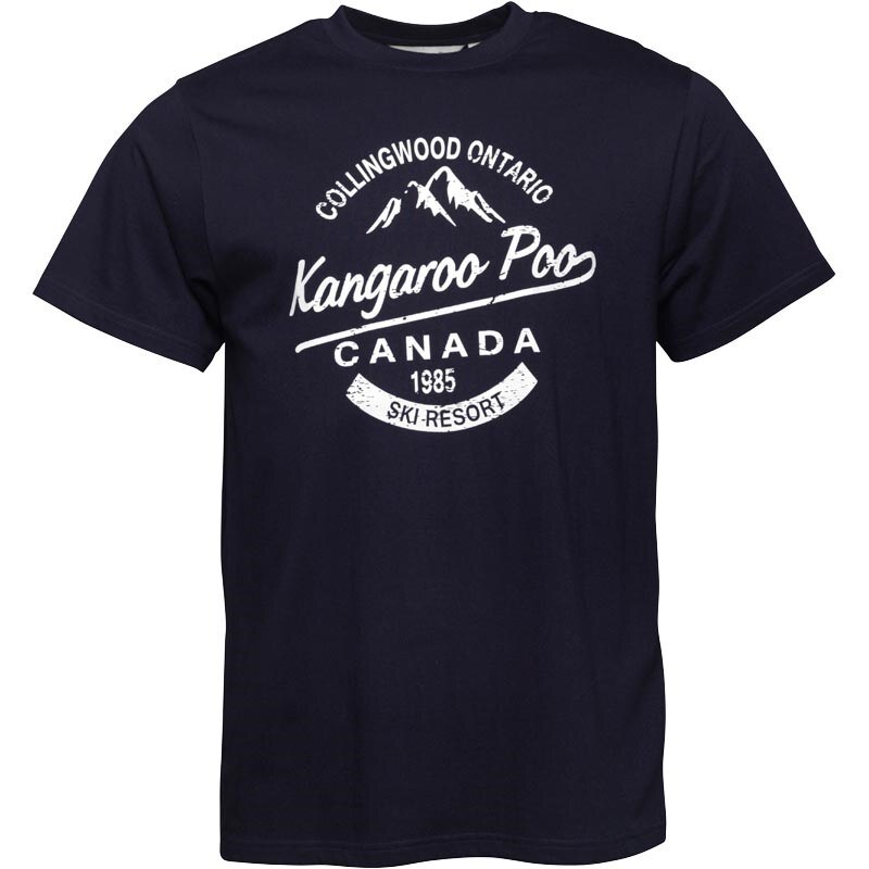 Kangaroo Poo Herren T-Shirt Blau