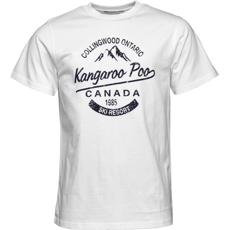 Kangaroo Poo Herren T-Shirt Weiß
