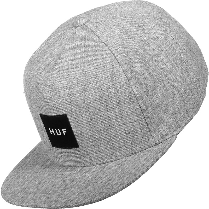 Huf Box Logo Snapback grey heahter