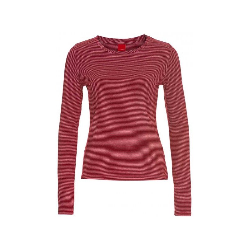 Livre Damen T-Shirt körperbetont rot aus Baumwolle