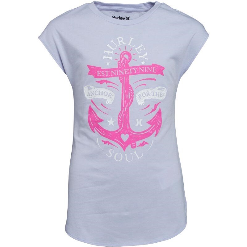 Hurley Junior Anchored Soul T-Shirt Pure Violet Heather