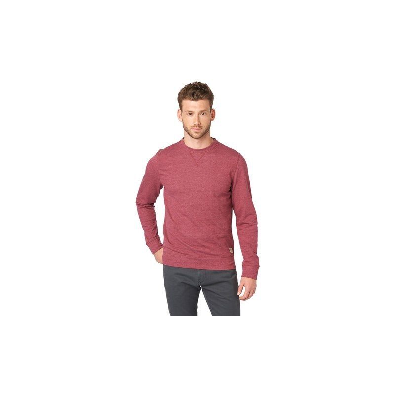 Sweatshirt Sweater in Melange-Optik Tom Tailor rot L,M,XXL,XXXL