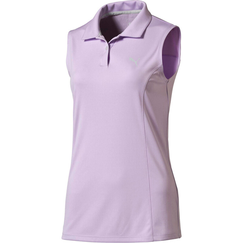 Puma: Damen Golfshirt / Polo-Shirt Pounce Polo ärmellos, malve, verfügbar in Größe M