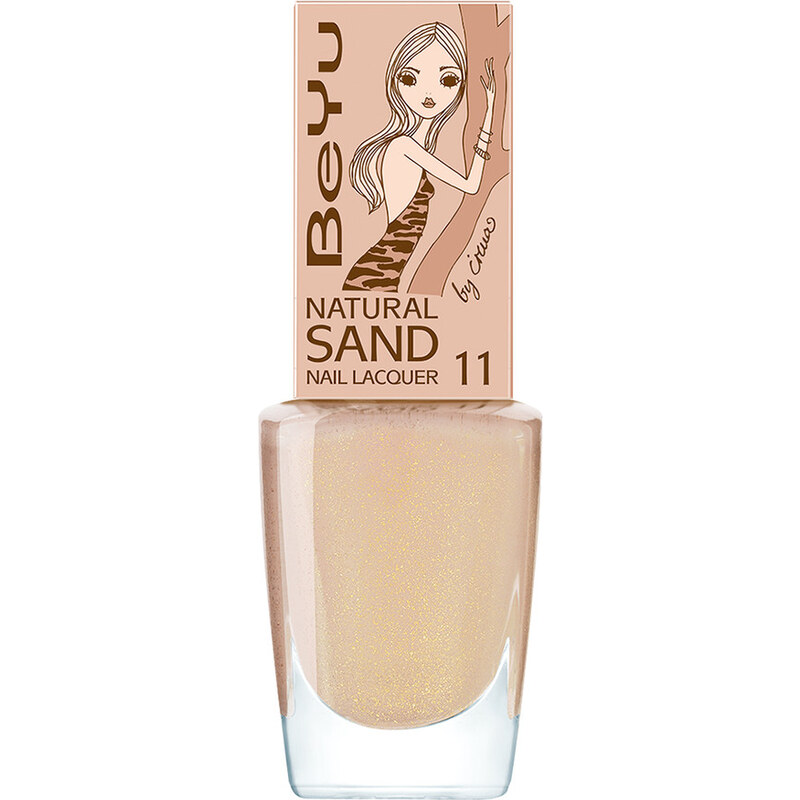 BeYu Nr. 11 - Amber Gold Natural Sand Nail Lacquer Nagellack 9 ml