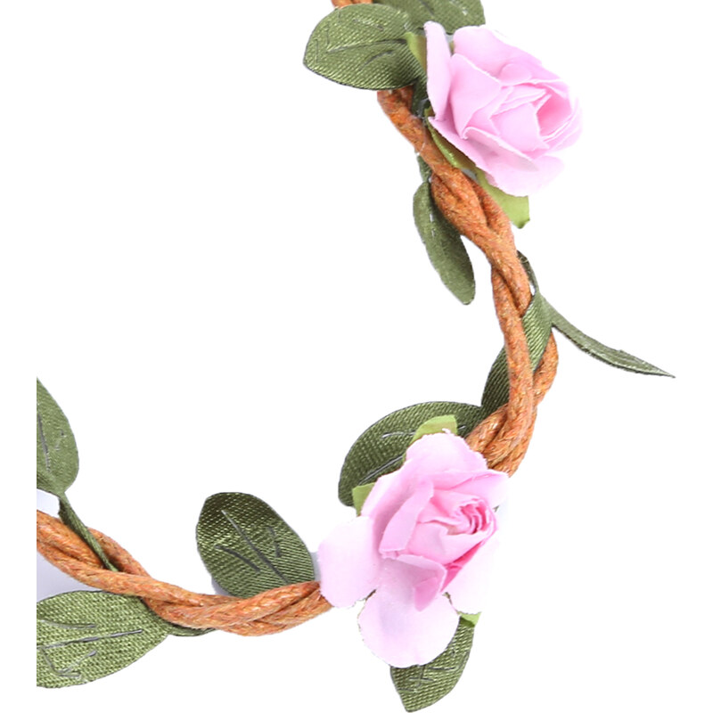 Lesara Haarband im Blüten- & Zweig-Design - Pink