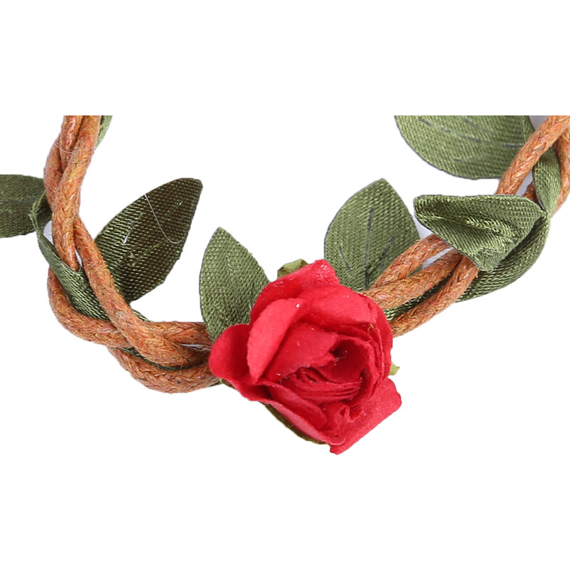 Lesara Haarband im Blüten- & Zweig-Design - Rot