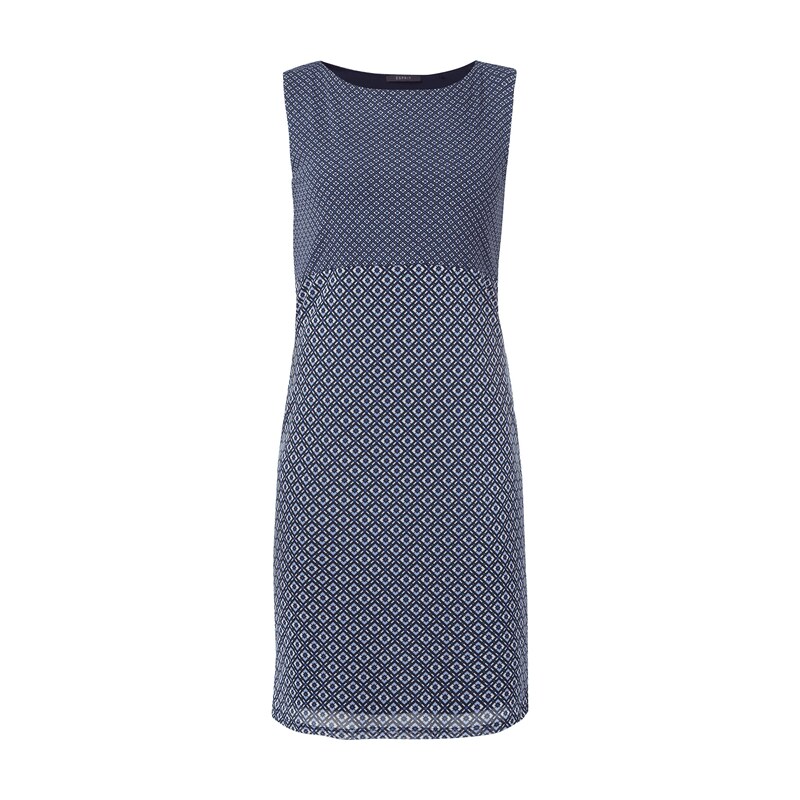 Esprit Collection Kleid mit changierendem Muster