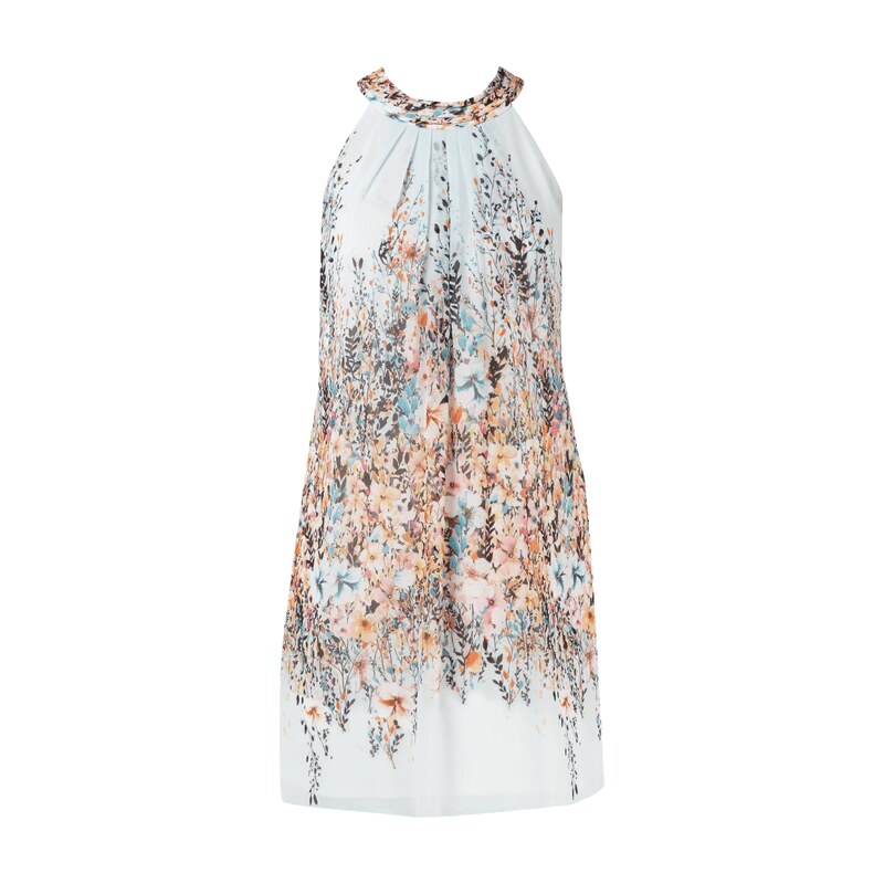 Esprit Collection Kleid aus Chiffon mit floralem Muster