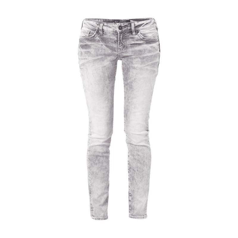 Silver Jeans Acid Washed Skinny Fit Jeans