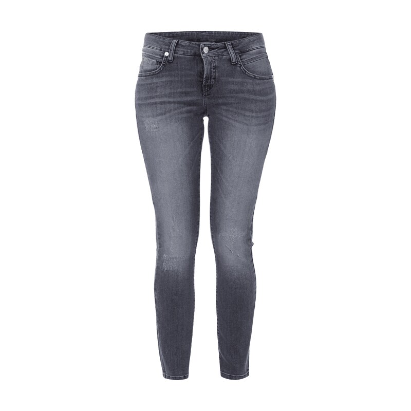 Cambio Super Slim Fit Jeans im Used Look