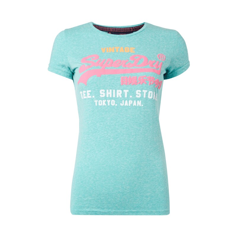 Superdry T-Shirt mit gummiertem Logo-Print
