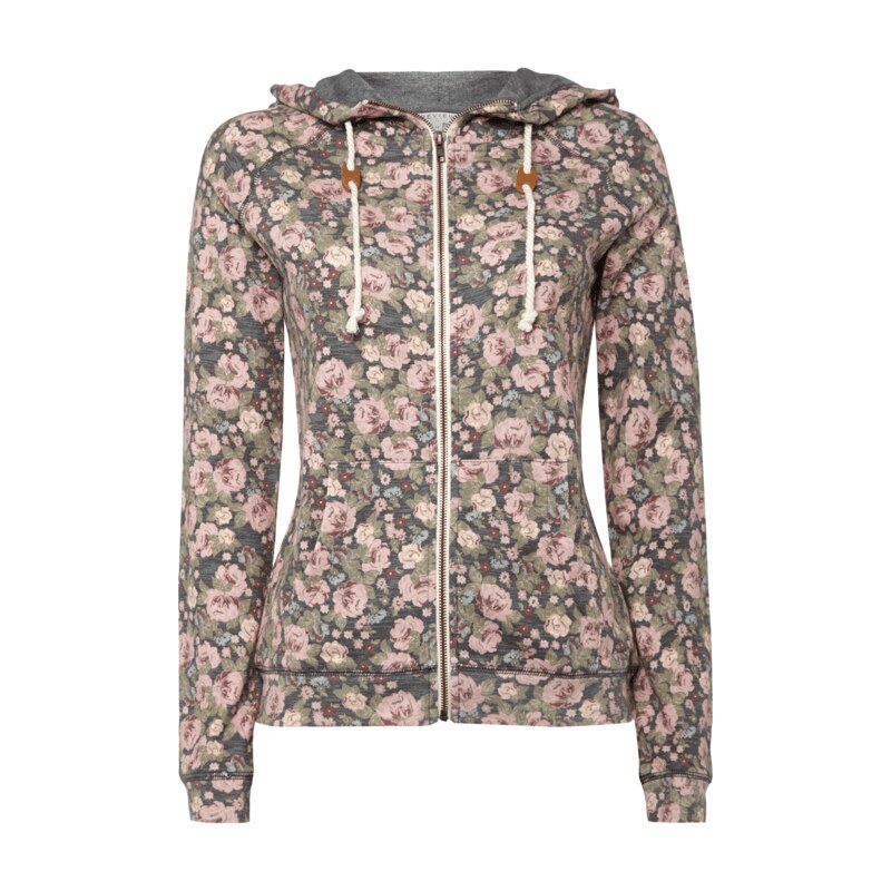 REVIEW Sweatjacke mit floralem Muster
