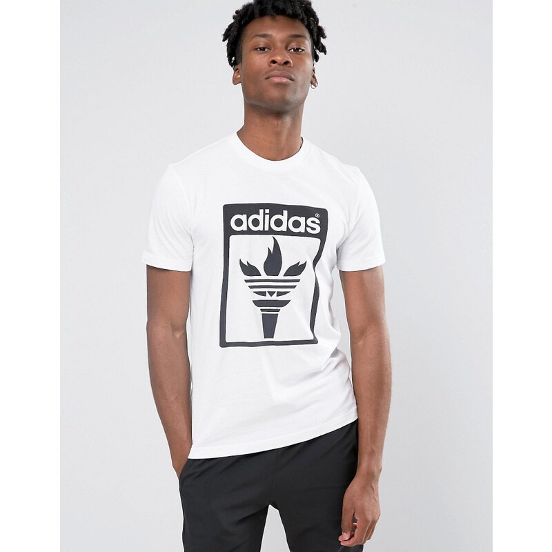 adidas Originals - Fire - T-Shirt mit Logo, AZ1033 - Weiß