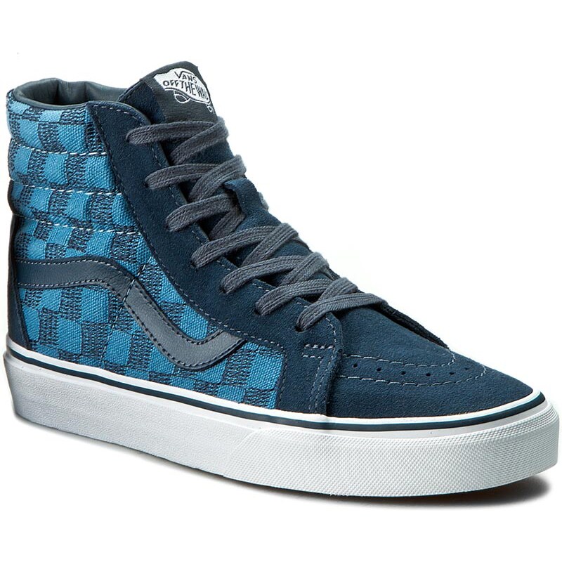 Sneakers VANS - Sk8-Hi Reissue VN0005OKJPK (Stitch Checkers) Blue Mi