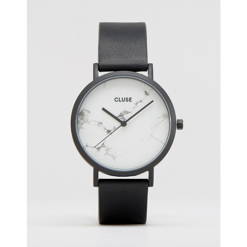 Cluse La Roche - Schwarze, marmorierte Uhr, CL40002 - Schwarz