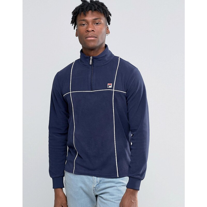 Fila Vintage Fila - Fleece-Jacke zum Überziehen im Vintage-Look - Marineblau