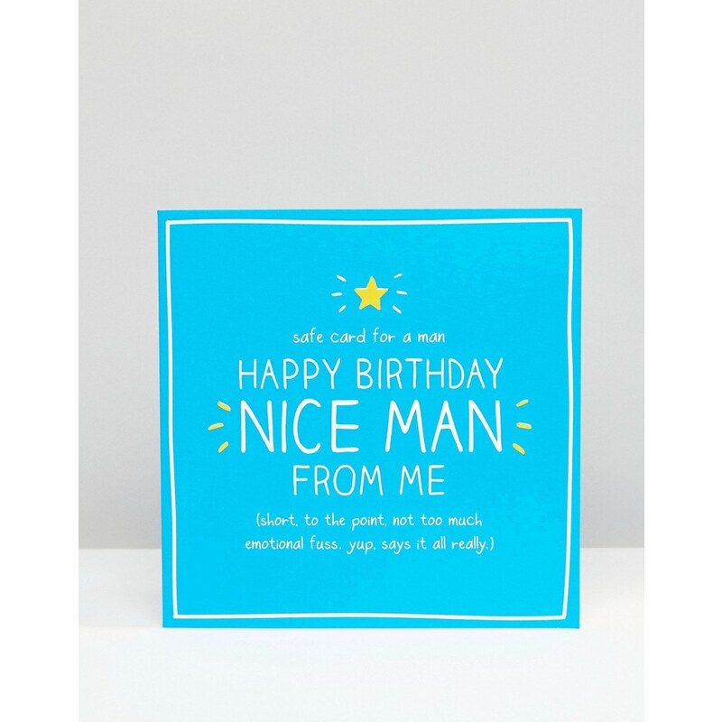 Happy Jackson - Safe Card for a Man - Karte - Mehrfarbig