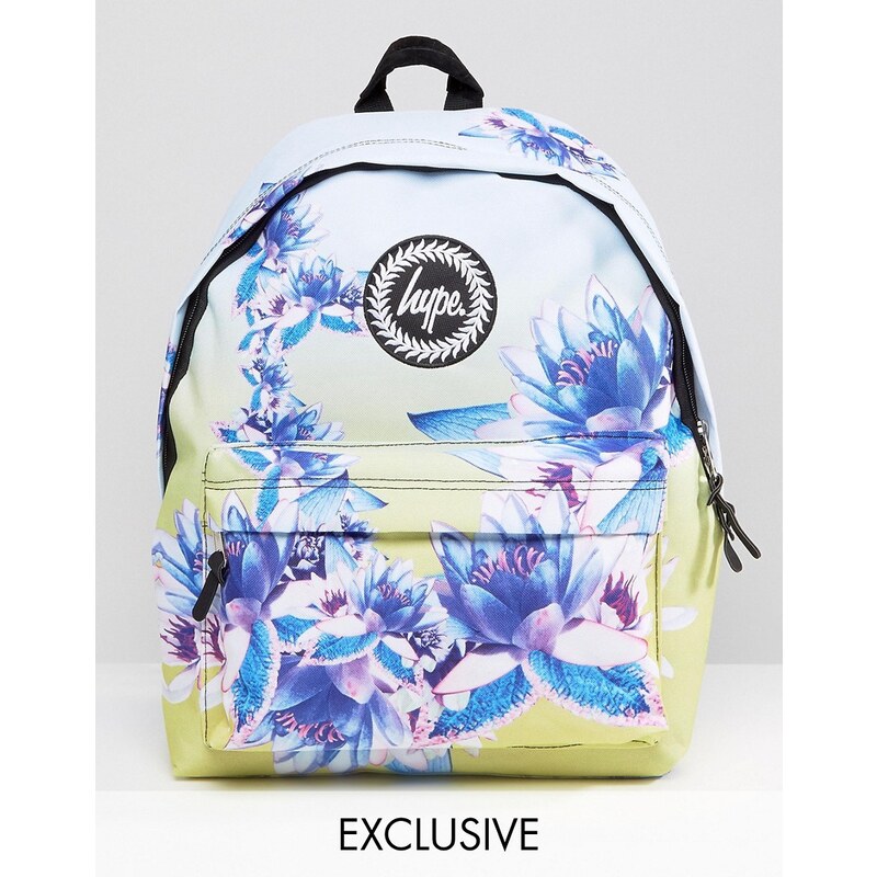 Hype Exclusive - Rucksack mit durchgehendem Blumenmuster - Mehrfarbig