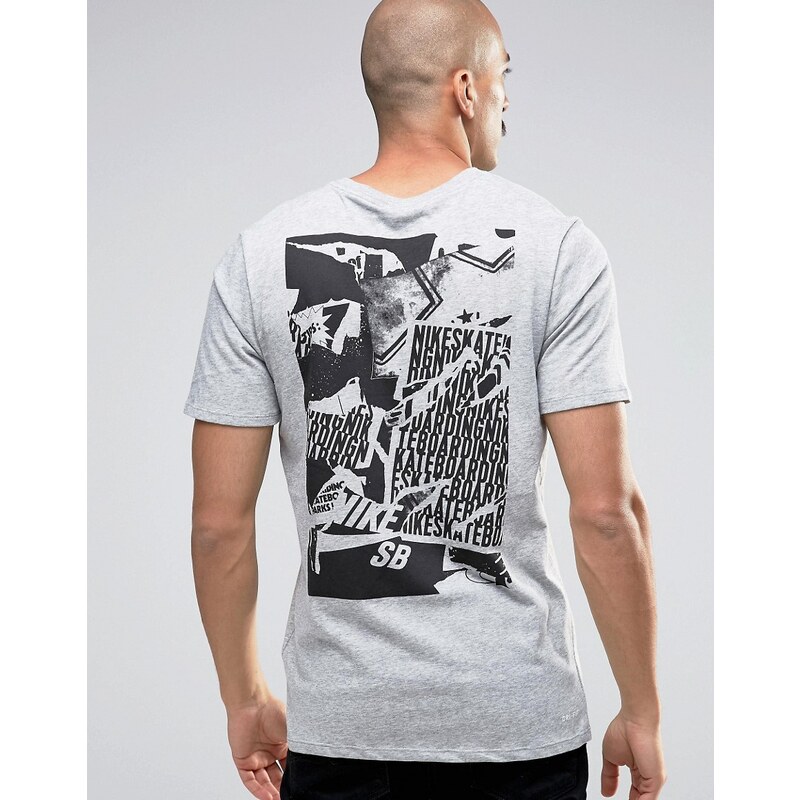 Nike SB - T-Shirt in Blau 806025-063 - Grau