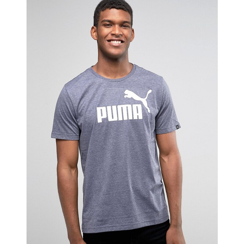 Puma - No.1 - Blaues T-Shirt mit Logo, 83824306 - Blau