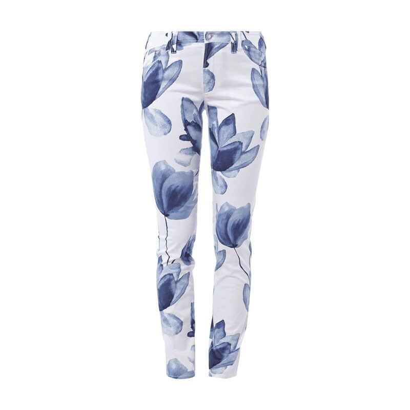 Armani Jeans Stoffhose mit floralem Print