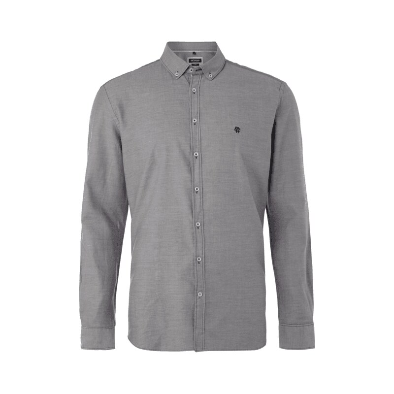 MCNEAL Tailored Fit Freizeithemd mit Button-Down-Kragen
