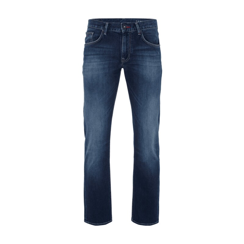 Tommy Hilfiger Straight Fit Jeans mit Stone Waschung
