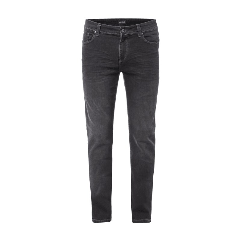 MCNEAL Slim Fit Jeans im Stone Washed-Look
