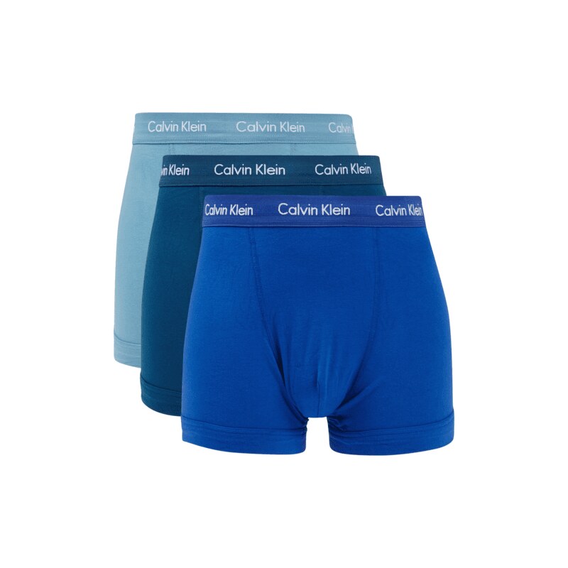 Calvin Klein Underwear Trunks aus Baumwoll-Elasthan-Mix - 3er-Pack