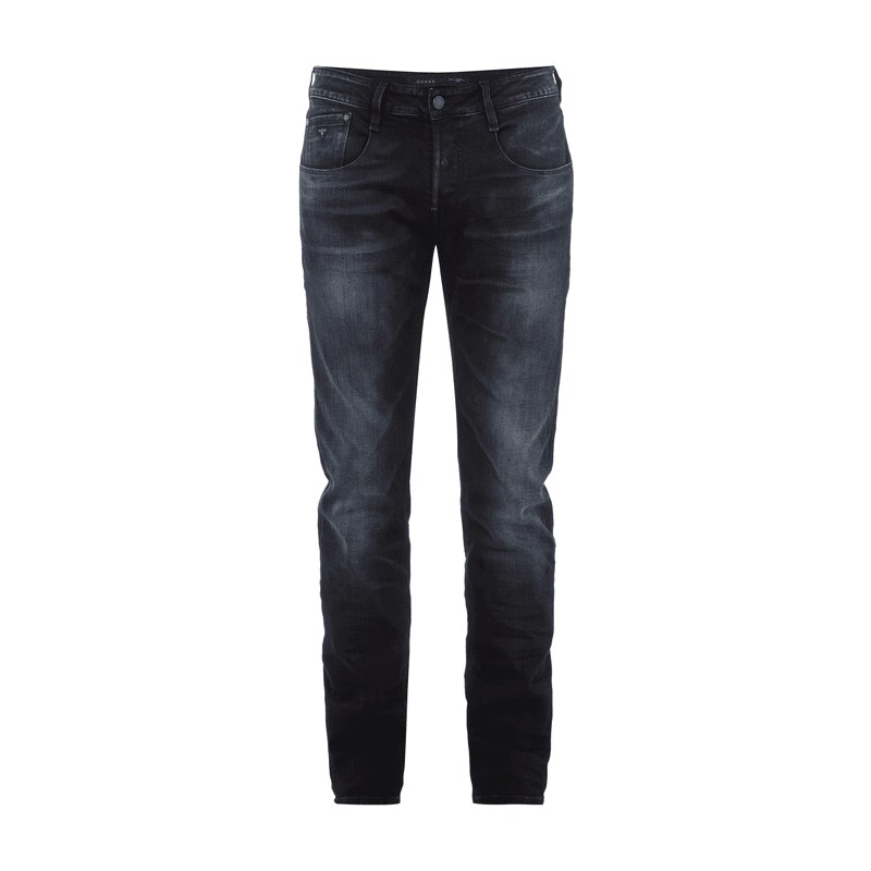 Guess Stone Washed Slim Straight Fit Jeans