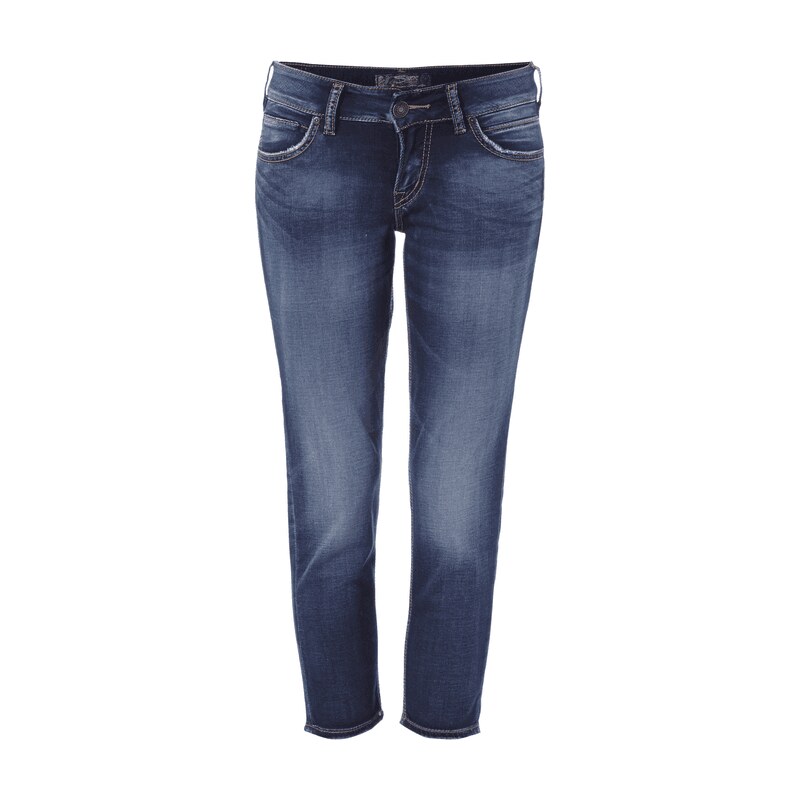 Silver Jeans Regular Fit 5-Pocket-Jeans mit verkürzter Länge