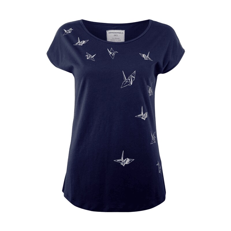 Armedangels T-Shirt mit Origami-Print