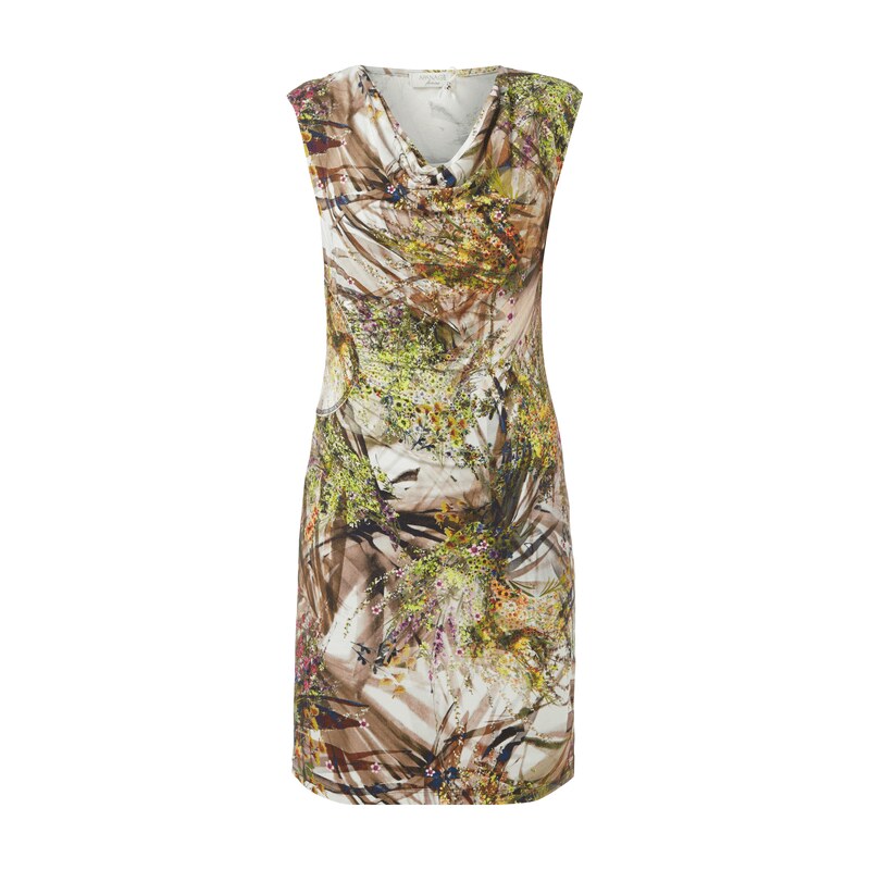 Apanage Kleid mit Drapierung und floralem Muster