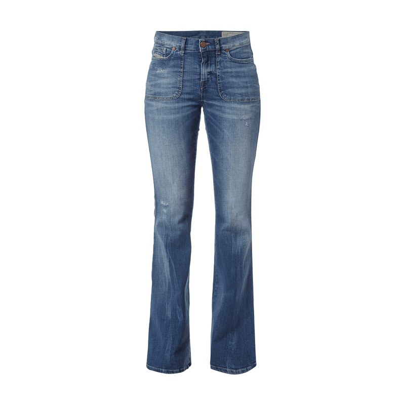 Diesel Regular Slim-Bootcut Jeans im Used Look