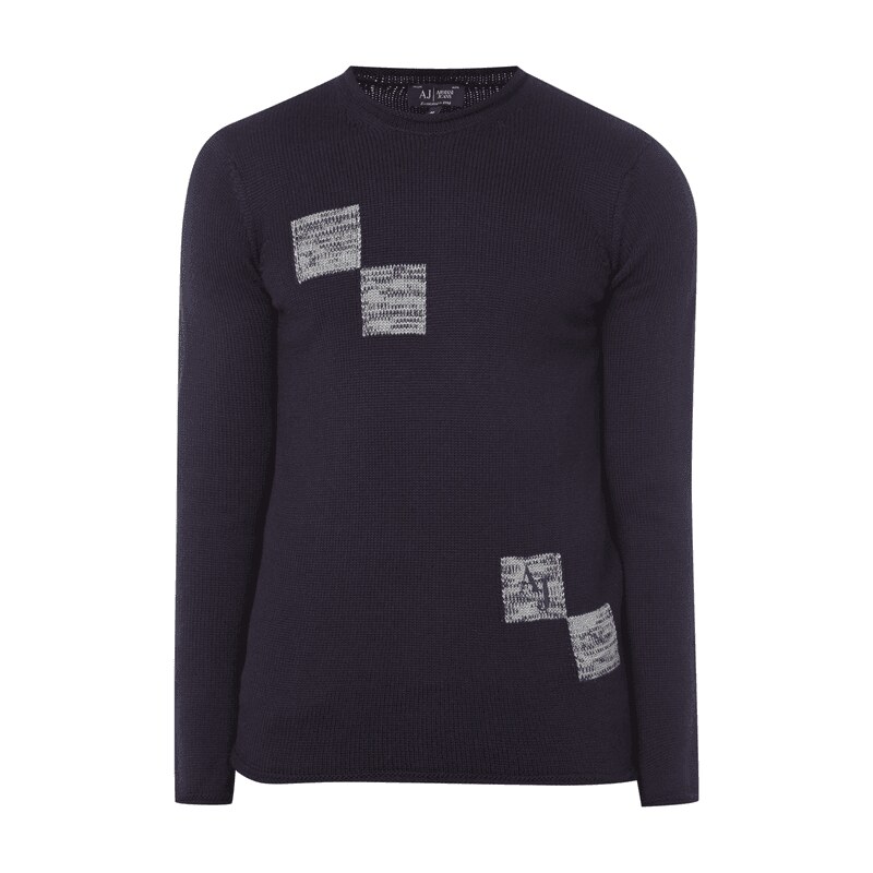 Armani Jeans Pullover mit eingearbeitetem Muster