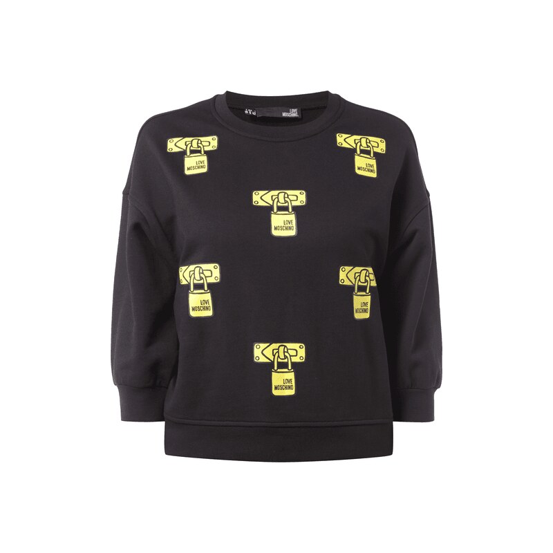 Love Moschino Boxy Fit Sweatshirt in verkürzter Länge