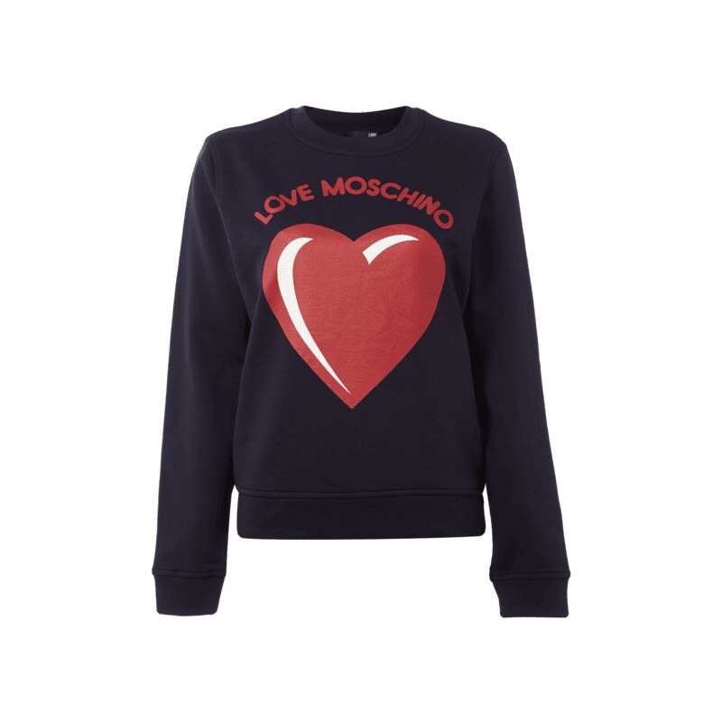 Love Moschino Sweatshirt mit Logo-Print