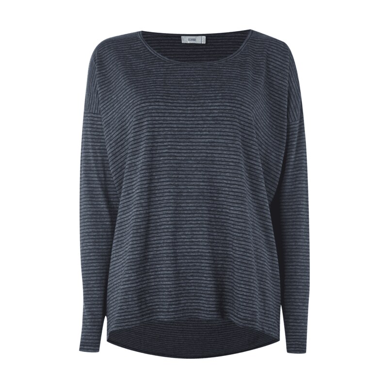Closed Boxy Fit Longsleeve mit Streifenmuster