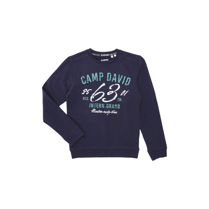 Camp David Sweatshirt mit großem Logo-Print