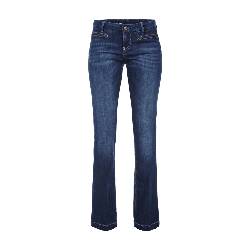 Cambio Stone Washed Flared Cut Jeans